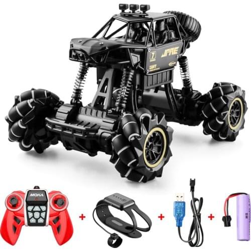 Alloy remote control transformation car wheel gesture induction twist car charge boy toy off-road car birthday present 85797