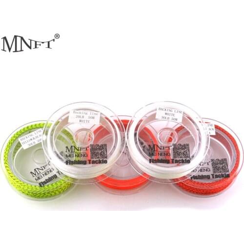 MNFT 3 Spools Fly fishing backing Line Polyster Braid Wire 30LB/20LB 50Meters/Spools
