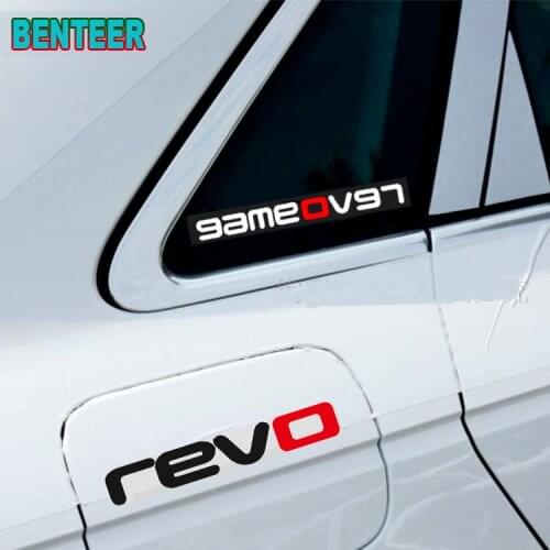 2psc gameover Car windows sticker car sticker for revo volkswagen golf 7 passat B5 B6 B7 Golf MK4 MK6 MK7 CC R20 R32 R36