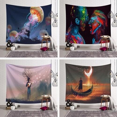 3D Printed Wall Tapestry Home Decorations Tapisserie Wall Hanging Dorm Living Room Bedroom Decor Rectangle Hippie Tapestries