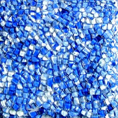 Irregular shape gray sky blue color glass mosaic tiles EHGM1005K kitchen backsplash bathroom shower wall cover hallway border