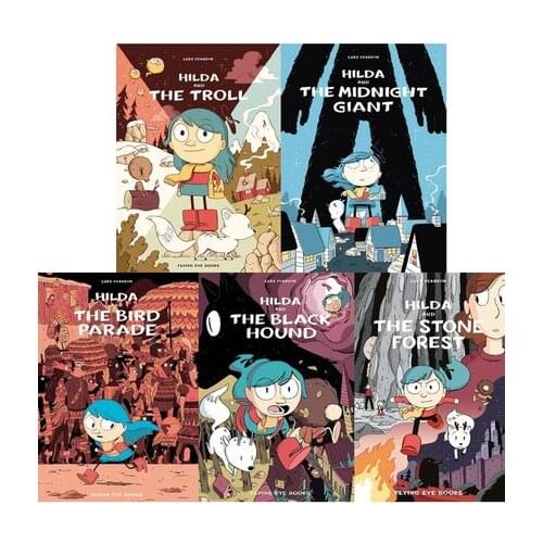 5 Books Set Netflix English Kids Child Original Animation Manga Comic Book New Age 5 and up