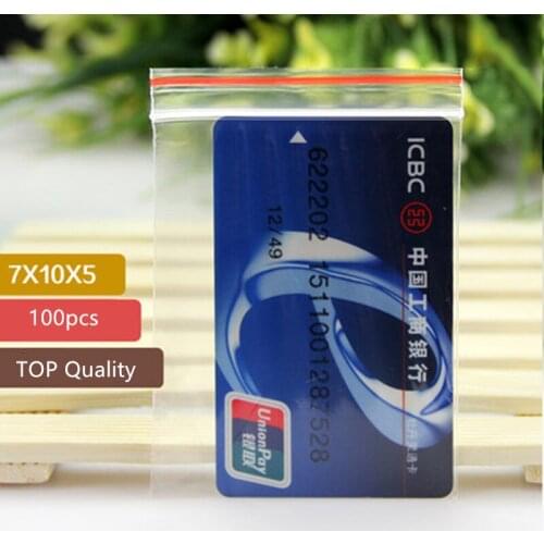 Zip Lock Plastic Bags Transparent Packaging Poly Ziplock Bag