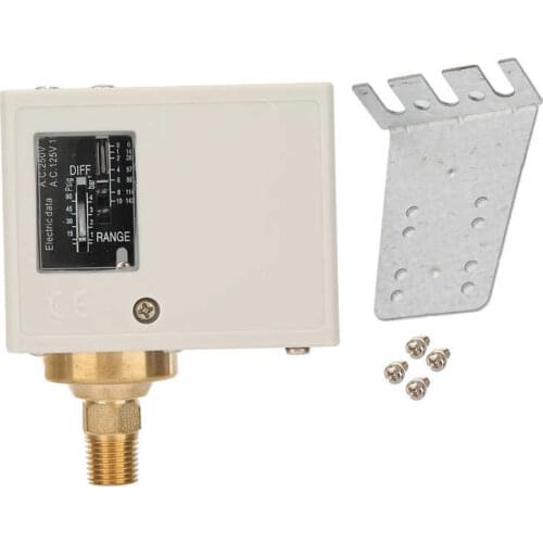 PT1/4" Eletronic 24V~380V Pressure Control Switch for Air Water Pump Compressor Pressure Controller
