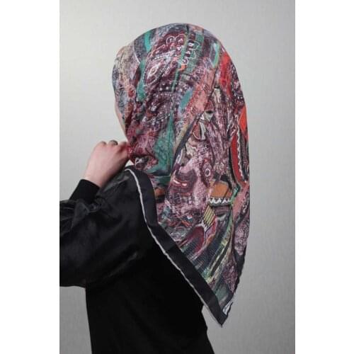 SCARFELLA SOFT HAND DİKİŞLİ SCARF DESEN-44 - RENK-07