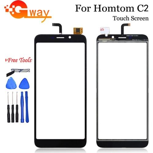 5.5'' For Homtom C2 Touch Screen Digitizer Replacement For Homtom C2 Touch Panel Sensor Phone Accessories With Tools+Adhesive