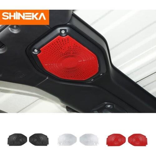 SHINEKA Interior Accessories For Jeep Wrangler JL 2018+ Car Roof Speaker Horn Hood Decoration Cover For Jeep Gladiator JT 2018