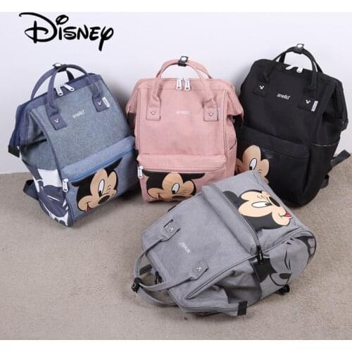 Disney Mickey Mouse Womens Mummy Bags Fashion Maternity Nappy Bag Large Capacity Travel Backpack Nursing Bag For Baby Care