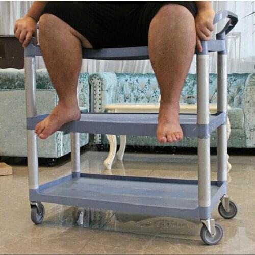 Dining car trolley commercial multi-function hotel restaurant restaurant with three-layer plastic collecting diner