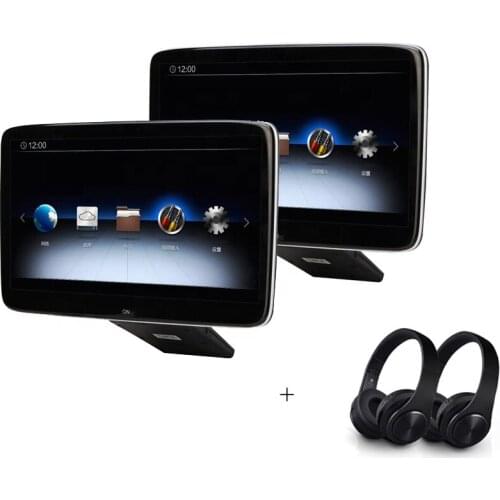 Include Headset Plug-In Monitor Car Headrest Screen Rear Video For Mercedes C200L C260 C300 E200L E300L E320L E350L GLC300 S450L