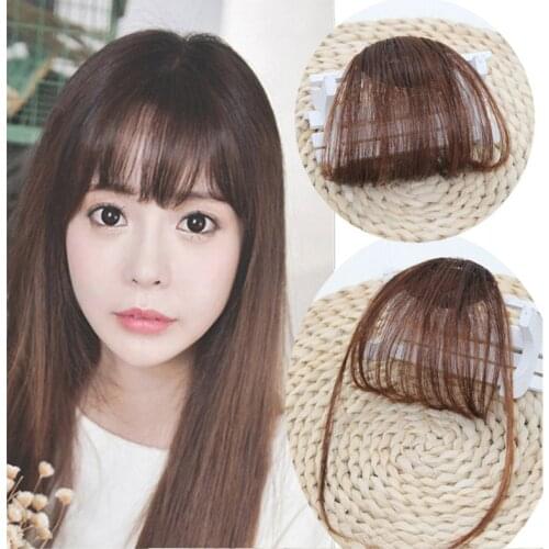 1pcs High Quality Hair Clips Fringe Hair Pieces False Synthetic Hair On The Clips Front Neat Bang Good Hair Styling Accessories