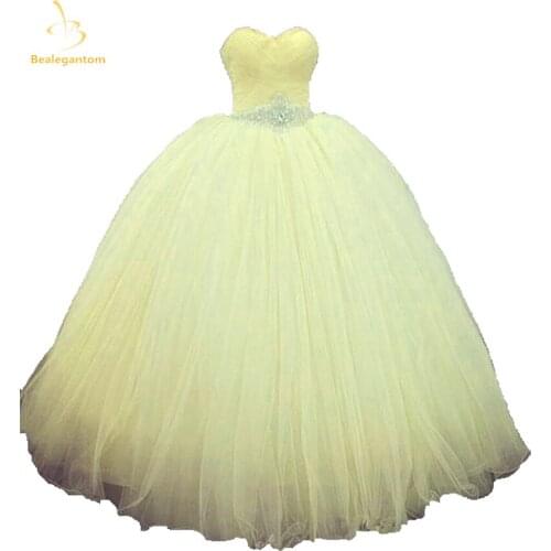 Bealegantom New 2019 Pink Quinceanera Dresses Ball Gowns with Beading Sweet 15 Dresses Vestidos De 15 Formal Prom Gowns QA723