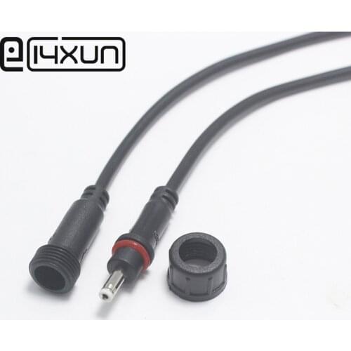 1pair 3.5*1.35mm DC Power jack Plug with 200mm 22AWG Wire 12V RGB LED Strip Light Waterproof Connector 3.5*1.35 mm Adapter