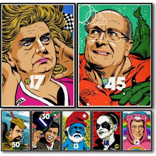 10 Designs President Pop Art Whitepaper Poster Butcher Billy Artwork Fancy Wall Sticker for Coffee House Bar A3
