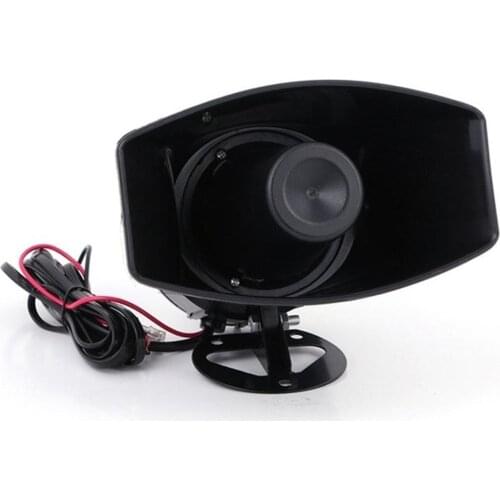100W 12V 7 Sound Loud Car Alarm Police Fire Horn Siren PA Speaker MIC System Car Motorcycle Horn 7 Tone Siren Horn