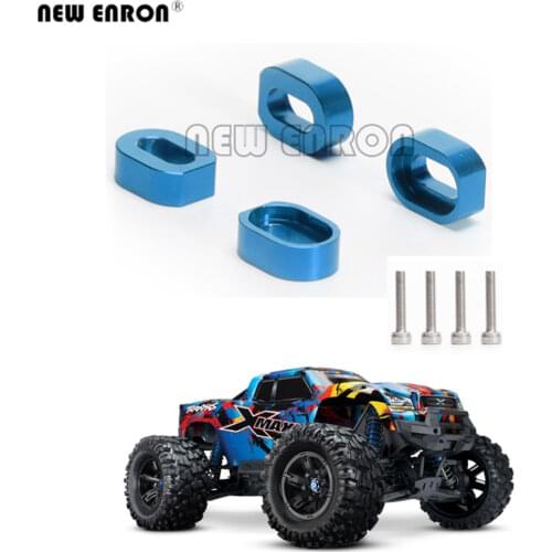 #7759 7759R 4Pc Aluminum Motor Mount Washers Shims & Stainless Steel Screws For RC CAR Part 1/5 Traxxas X-MAXX X MAXX 8S 77086-4