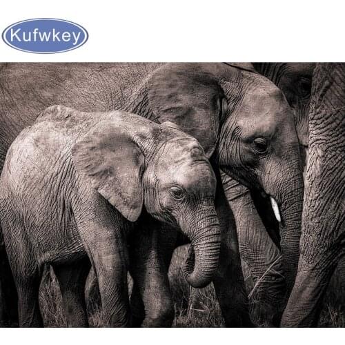 Full Square Drill 5D DIY Diamond Painting animals"elephant" handmade 3D Embroidery arts Cross Stitch Mosaic Decor gift