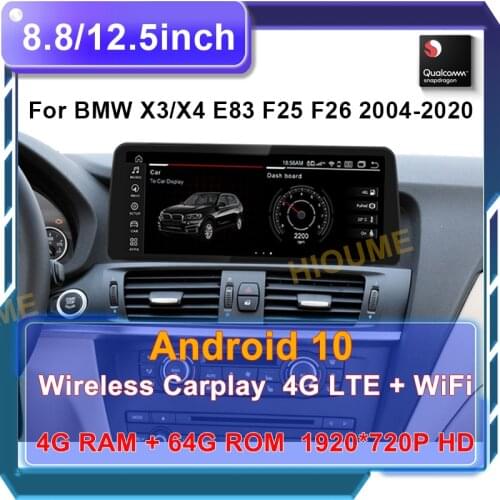 Android 10 For BMW Series 5/3 E60 E61 E62 E63 E90 E91 Car Multimedia Player GPS Navigation Head Unit with BT 4G LET