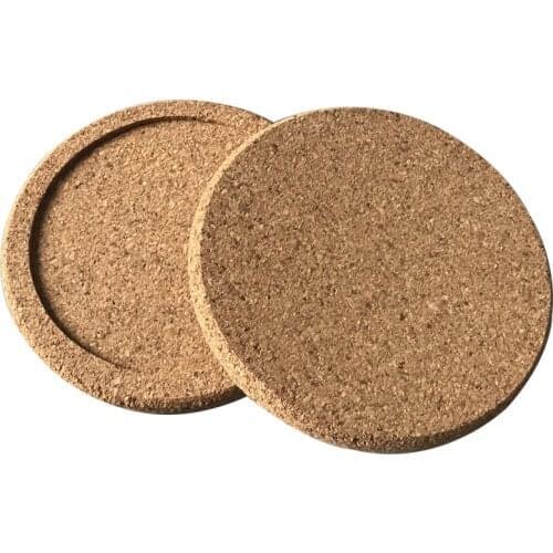 Free shipping first class exquisite cork tablemat bar tools cup mat drink coasters 100pcs/lot dia 10cm thickness 1cm