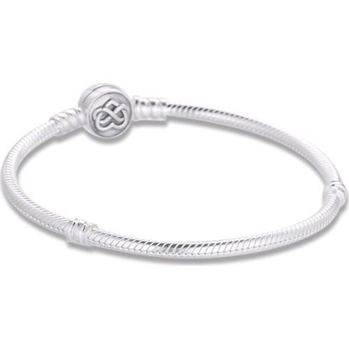 Bracelet Heart Infinity Clasp Bracelets Women Pulseira Hombre Feminina Masculina Pulseras Silver 925 Sterling Jewelry