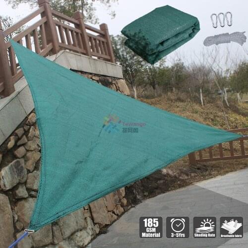 Blackish Green Garden Flowers Plant Sunblock Cover Greenhouse Outdoor Anti-UV HDPE Sunshade Sails Patio Pond Shading Net Canopy