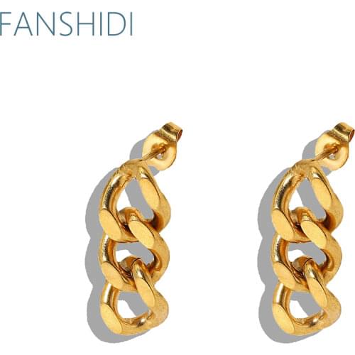 Women's Gold Earrings FANSHIDI China