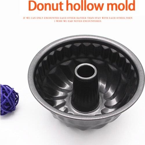 Carbon Steel Cake Pan Mold Bakeware Molds For Cake Donut Fondant Candy Baking DIY Mould Non-stick Turban Donut Pan Baking Tools