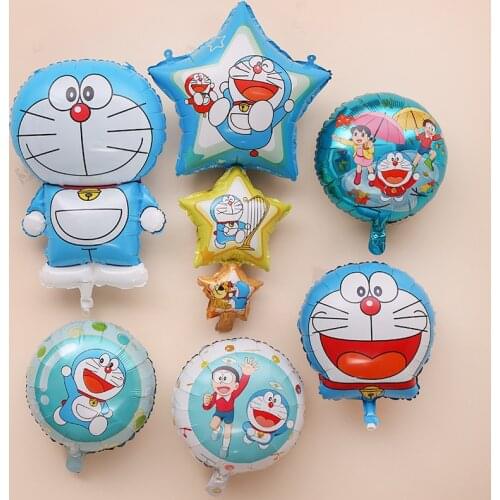Blue fat cartoon balloon hotel shopping mall childrens toys birthday party decoration aluminum foil balloons