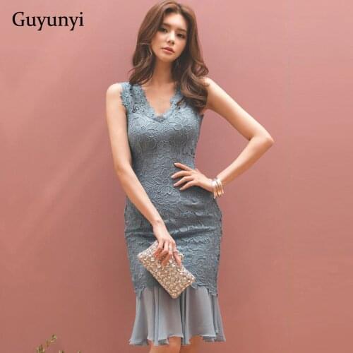 Голубые летние платья GUYUNYI China At AliExpress
