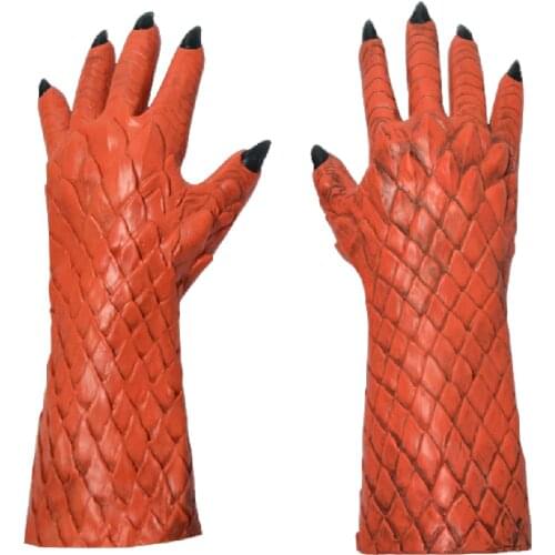 Halloween Horror Demon King Of Lies Cosplay Latex Gloves Horror Fancy Dress Party Paw Accessories