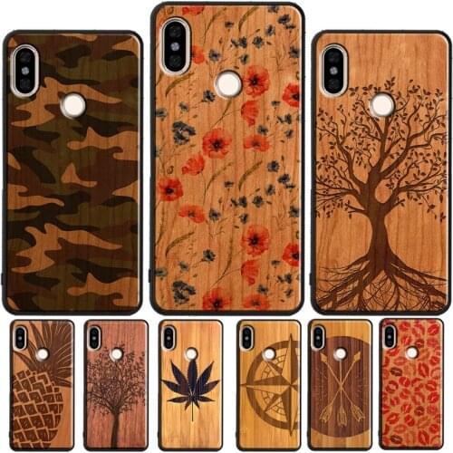 Pineapple Compass Camo Wood Case For Xiaomi Redmi Note 8 Pro 9 Pro 8T 9S Note 10 Pro Cover For Redmi 9C 9 9A 8A 7A 9T
