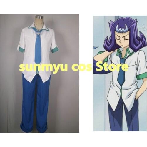 Yu-Gi-Oh!ZEXAL Kamishiro Ryoga Reginald Kastle Cosplay Costume,Size customizable,Halloween performance wholesale