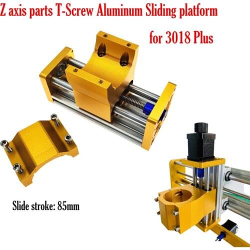LY Original 3018 Plus CNC Router Z Axis Parts T-Screw Aluminum Sliding Platform 85mm Stroke Linear Actuator Kit Compatible
