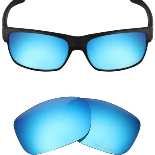 Mryok+ POLARIZED Resist SeaWater Replacement Lenses for Oakley TwoFace Sunglasses Ice Blue