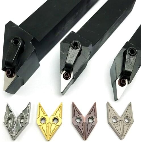 MVJNR1616K16 MVJNR2020K16 MVJNR2525M16 External Turning Tool Holder +10PCS Carbide Insert VNMG160404 /08 Lathe Cutting Tools Set