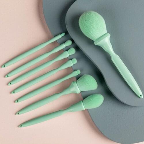 8PCS Makeup Brush Set Blush Brush Foundation Brush Makeup Tools Eye Shadow Brush Loose Powder Brush Beginners