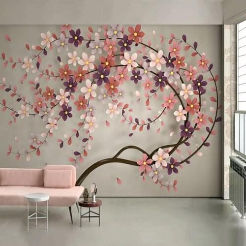 Custom Mural Wallpaper 3D Stereo Tree Fresco Modern Abstract Art Photo Wall Painting Living Room Bedroom Home Decor 3D Wallpaper