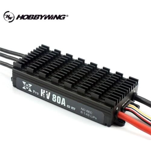 Original Hobbywing XRotor Pro 80A HV V3 Electronic Speed Controller supports 6S-14S Lipo for Multicopter or Agricultural Drones