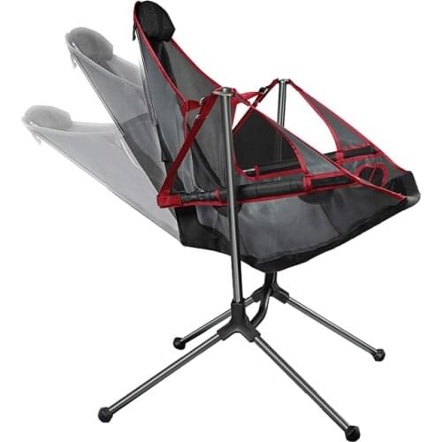 Popular Relaxation Swing Chair Portable Leisure Rocking Chair Light Foldable Outdoor Camping Beach Chair 무중력의자캠핑의자