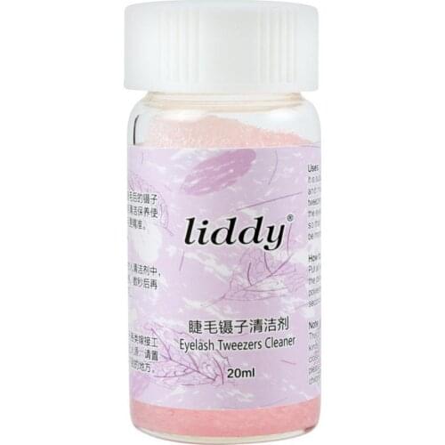 20ml Professional Eyelash Glue Remover Liquid Eyelash Eyelashes Makeup Cleaner Extension Tweezers Sponge Cleaning Accessori V4L8