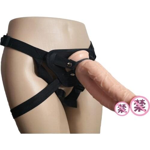 Removable Max Long Flesh Lesbian Double Dildo Anal Lesbian Strap On Dildo Chastity Belt Pants Sex Toys For Woman Gspot