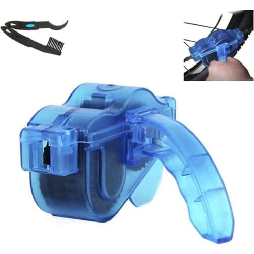 Portable Mountain Bike Chain Cleaner Chain Washer Tool Bicycle Chain Scrubber Lubricating Oil Flywheel Outdoor Clean Brush