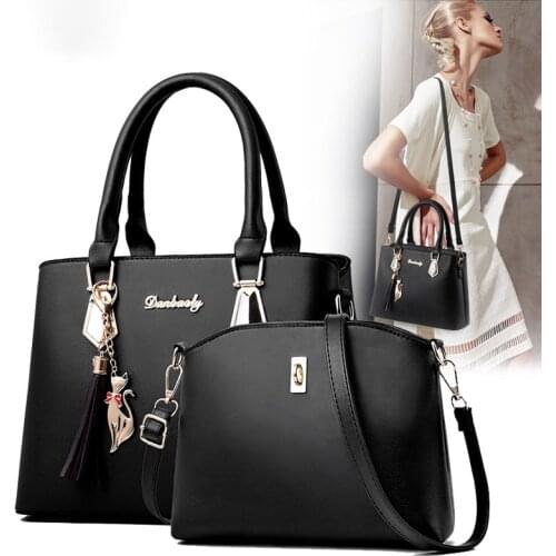 2pc/set Women Fashion Casual Totes Luxury Handbags Designer Shoulder Bags New Bags for Women Composite Bag Bolsos hand bags