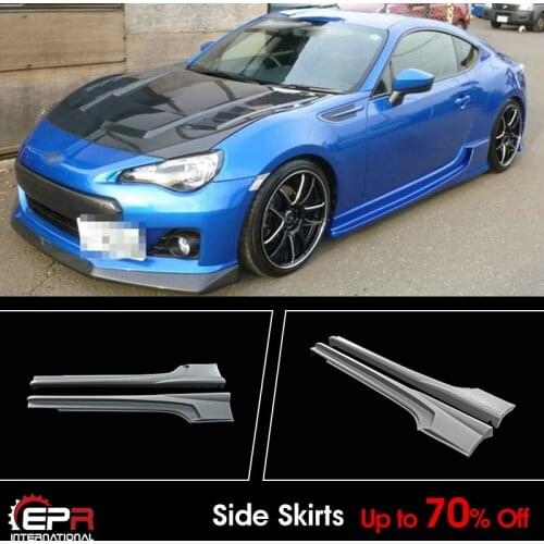 For 13-17 Subaru BRZ Toyota FT86 SCF Style FRP Fiber Unpainted Side skirt Exterior kits