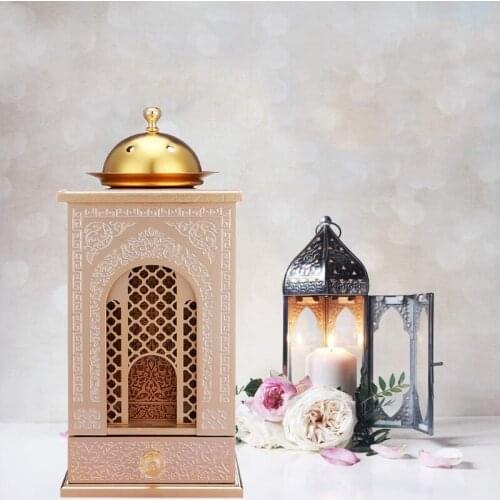 Vintage Ramadan Arab Incense Burner Holder Muslim Home Eid Mubarak Decoration H55A