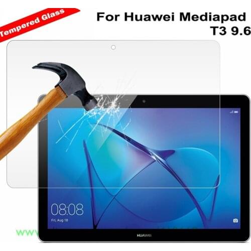 2XScreen Protector Tempered Glass for Huawei MediaPad T3 10 AGS-L09 AGS-L03 9.6" Honor Play Pad 2 Tempered Glass Protective Film
