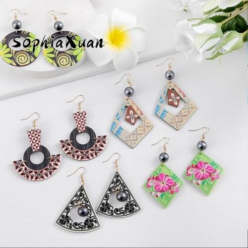 Summer Women Acrylic Dangle Earrings 2021 Big Designer Angel Wings Drop Earings Trend Earring Hawaiian Accessories for Women