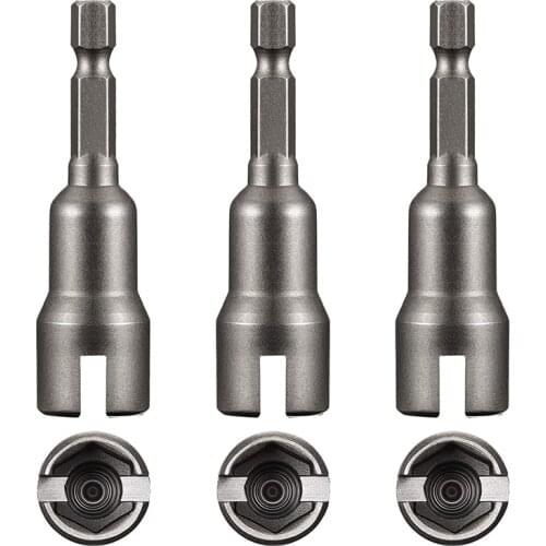 1pc Slot Wing Nuts Drill Bit Socket Wrenches Tools Part 1/4 Inch Hex Shank Steel Drills Bits for Panel Nuts Screws Eye Hook Bolt