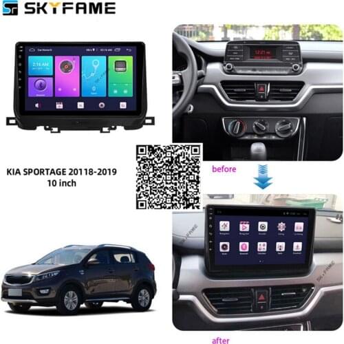 SKYFAME Car Accessories Radio Stereo For Kia Sportage/KX5 2018 2019 Android Multimedia System DSP GPS Navigation Player