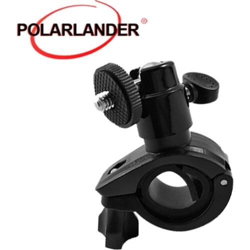 Car DVR Aluminum Alloy Bracket Non-slip Universal Joint Black M6 Screw Head Rotate Freely Multi-angle Adjustment